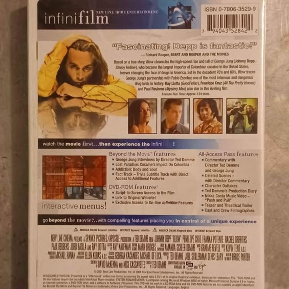 New Blow DVD Widescreen Rated R - Picture 2 of 2
